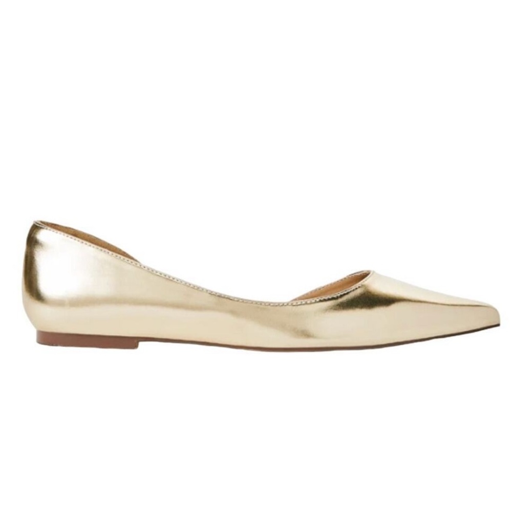 Shoe Dazzle Gold Women's Flats